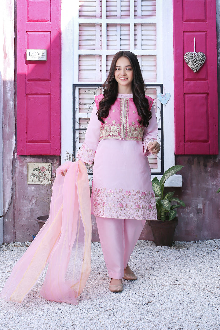 PINK ORCHID STITCHED 3-PIECE